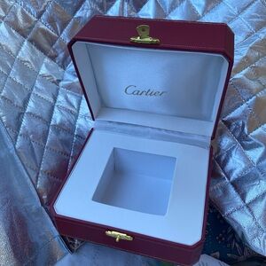 Authentic Cartier Red Watch Box Case COWA0043 EMPTY